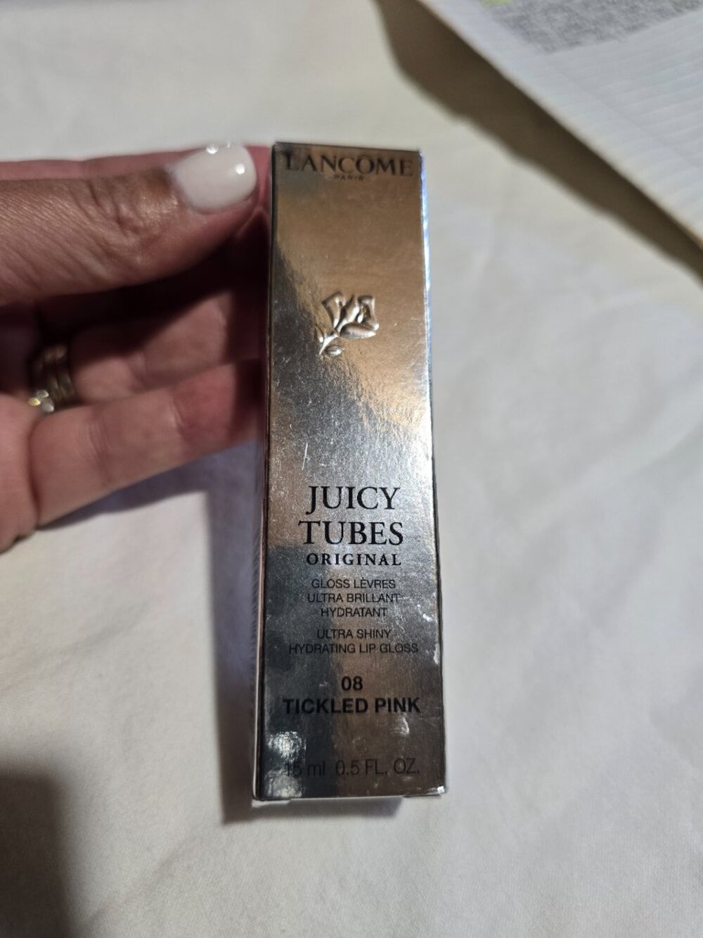 Lancôme Juicy Tubes Original Lip Gloss - 08 Tickled Pink - New